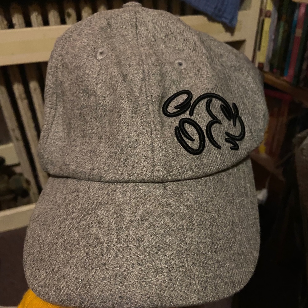 Grey Disney Mickey outline baseball cap